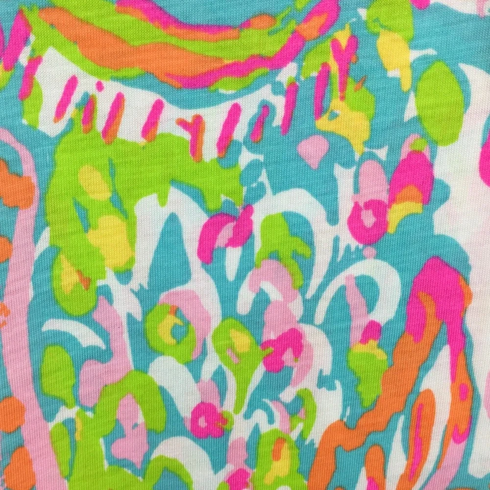 NWOT Lilly Pulitzer Sheath Dress 100% Pima Cotton Scuba To Cuba Coral Reef Multi - Picture 11 of 13